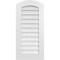Ekena Millwork Arch Top Surface Mount PVC Gable Vent: Functional, w/ 3-1/2"W x 1"P Standard Frame, 18"W x 38"H GVPAR18X3801SF - alternate 1